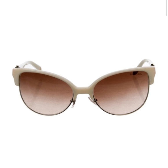 Tiffany & Co. Ivory Cat-Eye Sunglasses| Tiffany Luxury Cat Eye Sunglasses